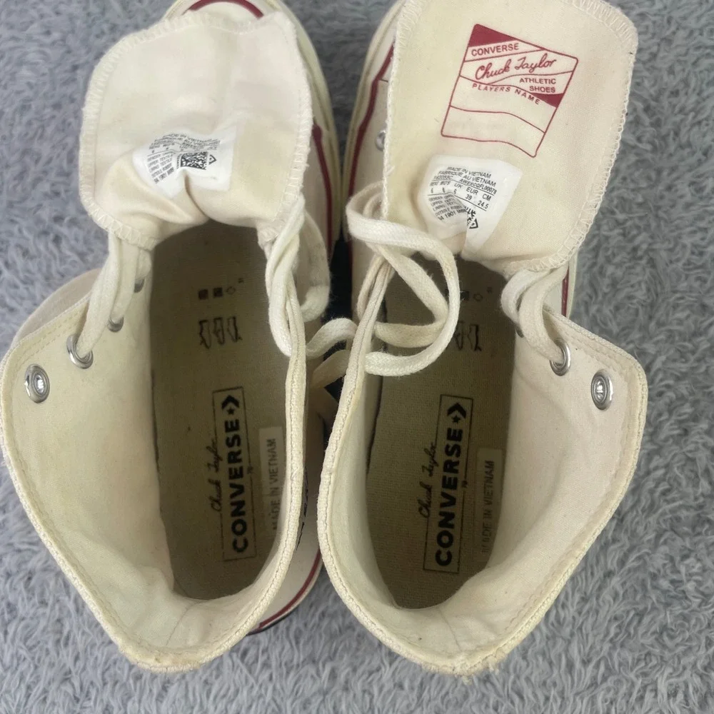Converse Chuck 70 High Top Unisex 6M/8W Parchment Off White Canvas 162053C